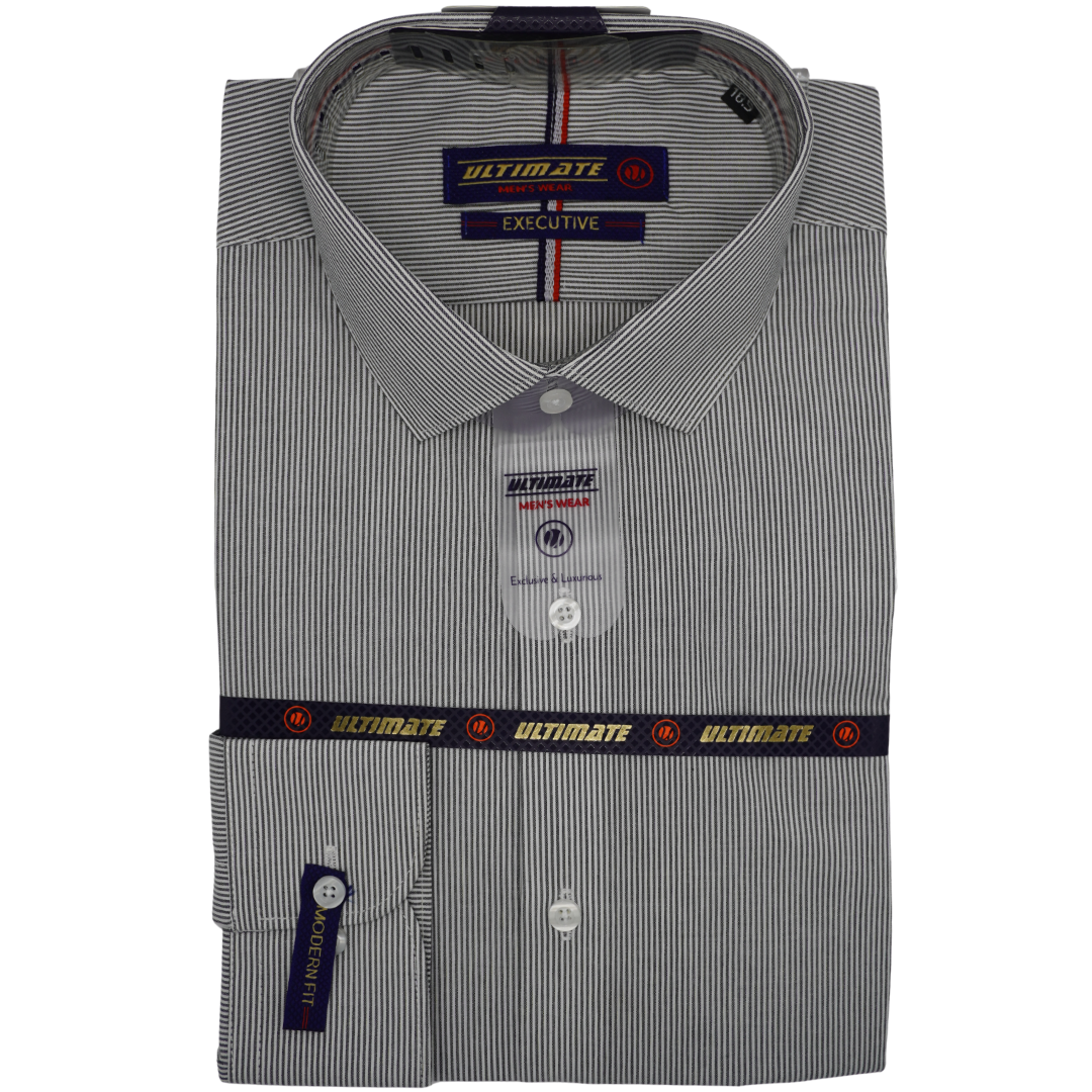 Gray Lining Dress Shirt