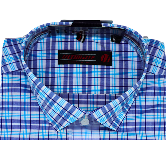 Blue & Purple Checkered dress shirt