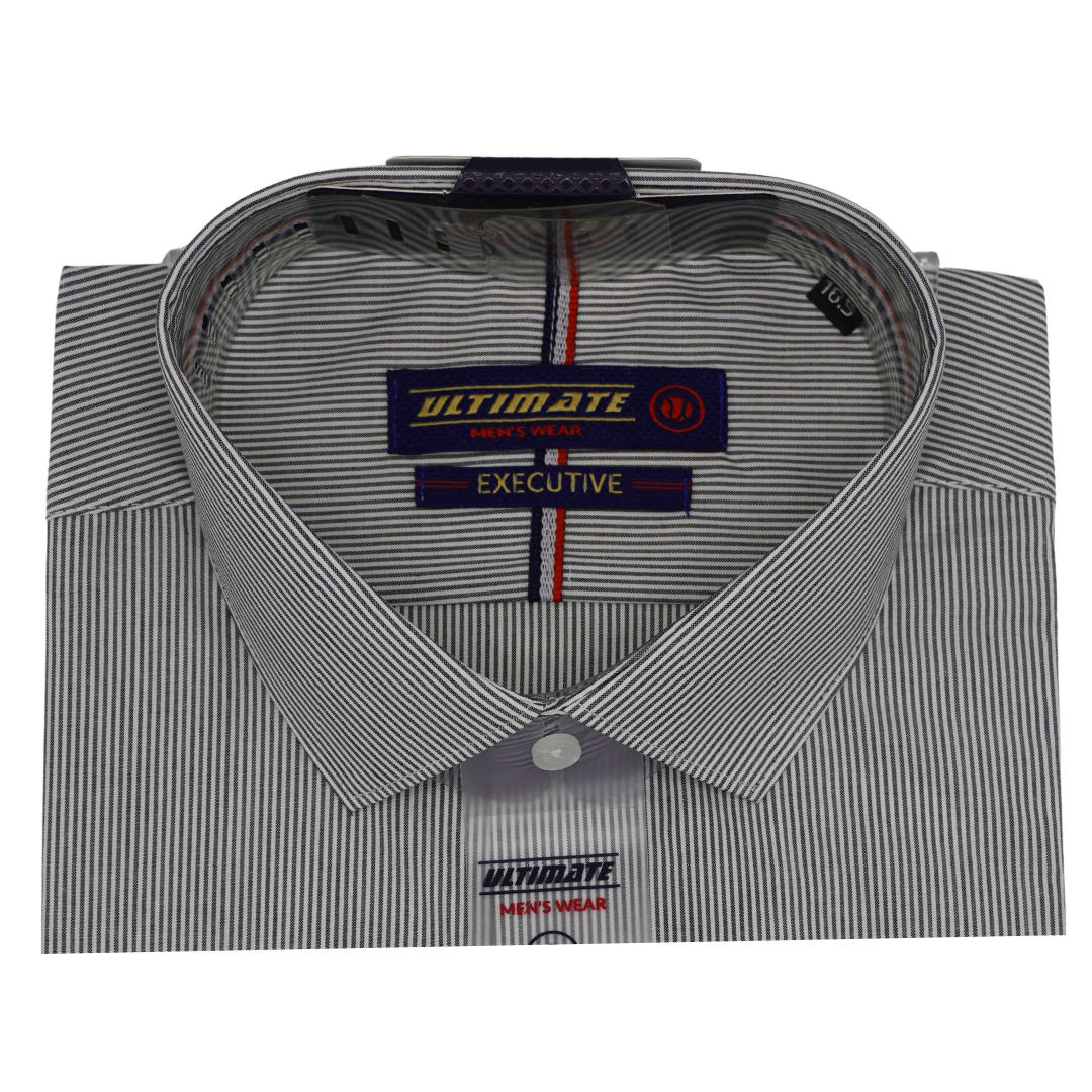 Gray Lining Dress Shirt