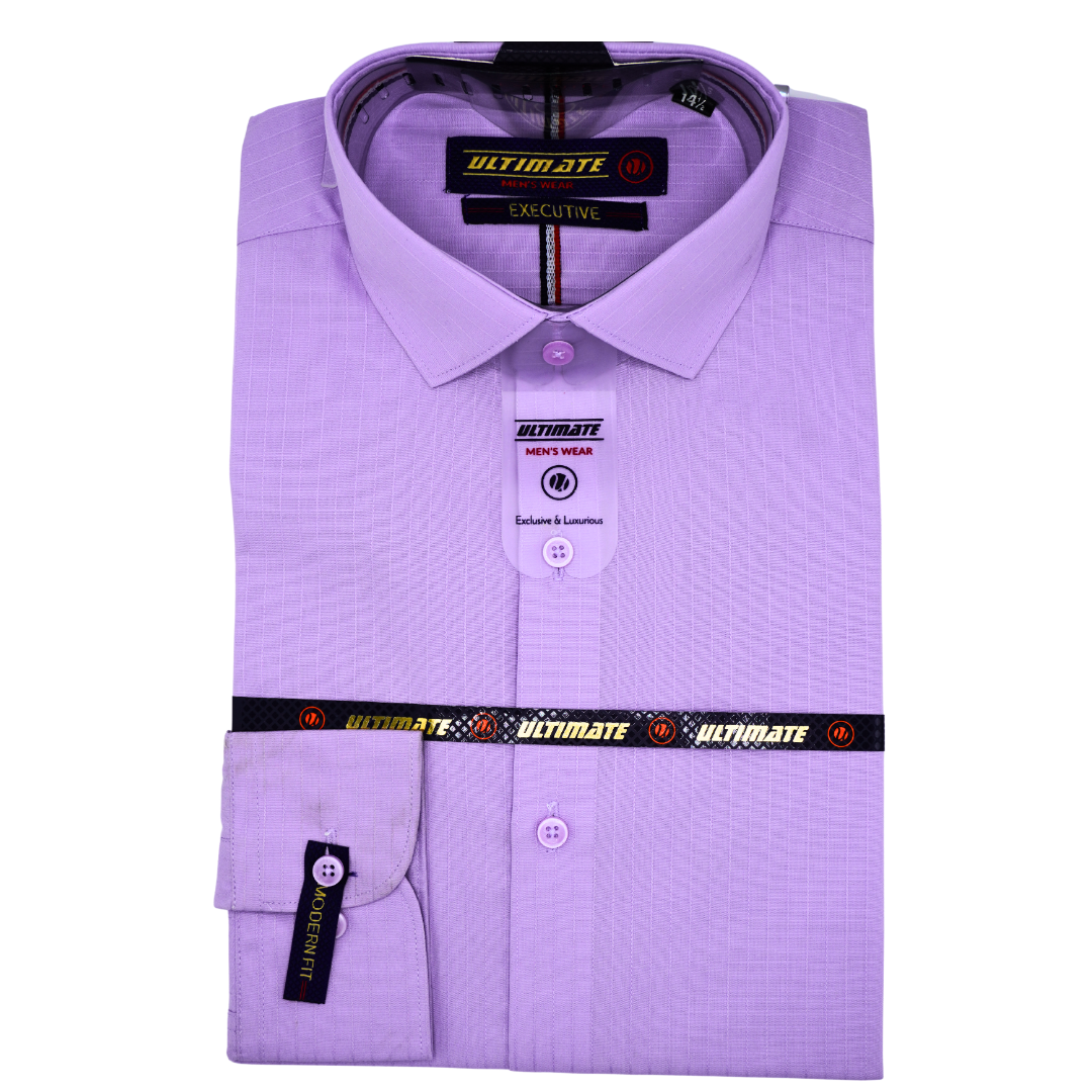 Light Purple (Lavender) with Subtle Textured Pattern dress shirt