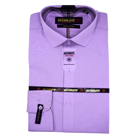 Light Purple (Lavender) with Subtle Textured Pattern dress shirt