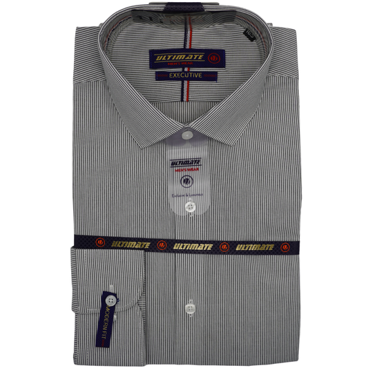 Gray Lining Dress Shirt