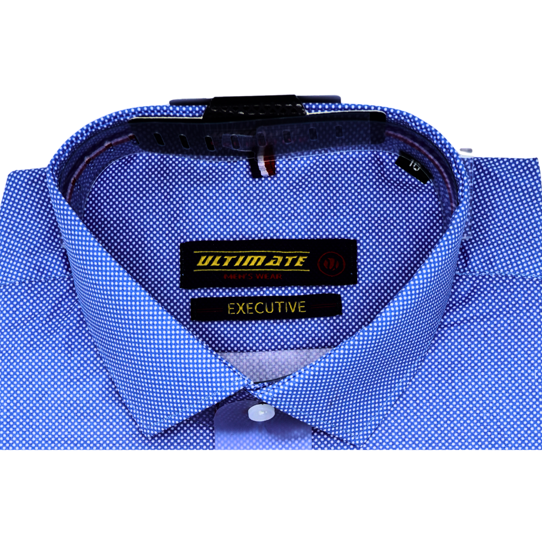 Sky Blue Microdot Pattern dress shirt