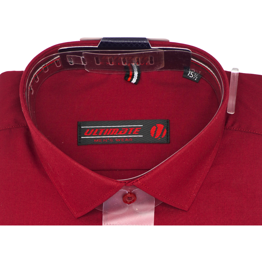 Solid Maroon dress shirt