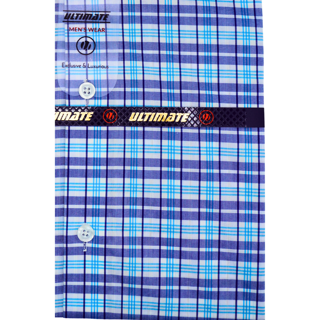 Blue & Purple Checkered dress shirt
