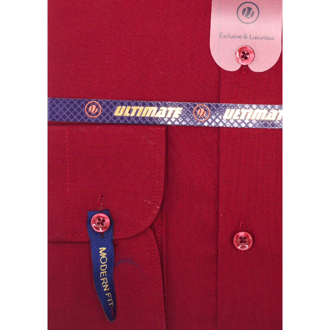 Solid Maroon dress shirt