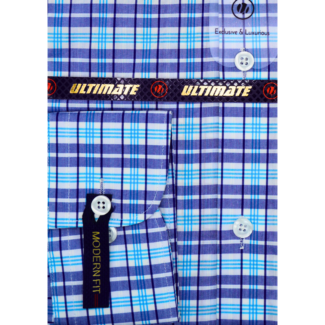 Blue & Purple Checkered dress shirt